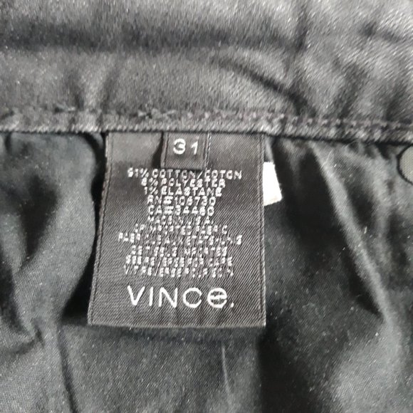 Vince Floral Black Dylan-Ankle Denim Skinny Mid Rise Jeans Size 31 - Picture 12 of 14